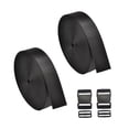 thumbnail image 1 of Che Yi Bao 2 pack 1 inch 11 Yards Nylon Webbing Strap / 2 Set Plastic Buckles Side Release, 1 of 8