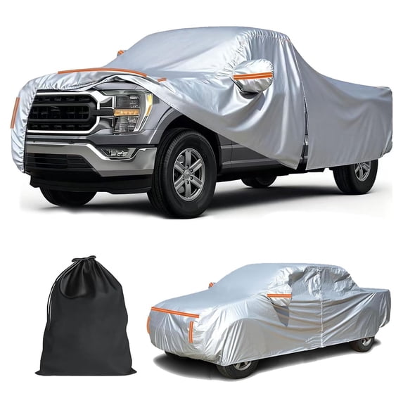 Che Yi Bao 420D Heavy Duty Pickup Truck Cover, All-Weather Waterproof Protection for Full Size Trucks up to 230", Compatible with Ford