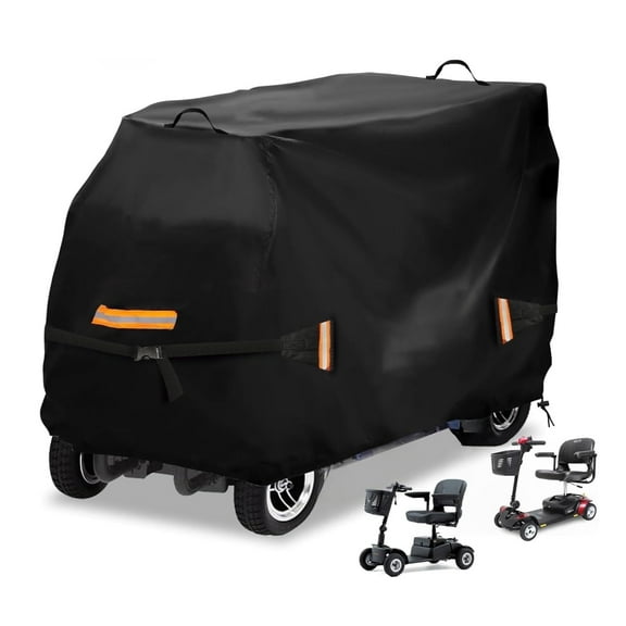 Che Yi Bao Mobility Scooter Cover, 77" x 29" x 47", 600D Heavy Duty All Weather Waterproof Protection Electric Scooter Cover