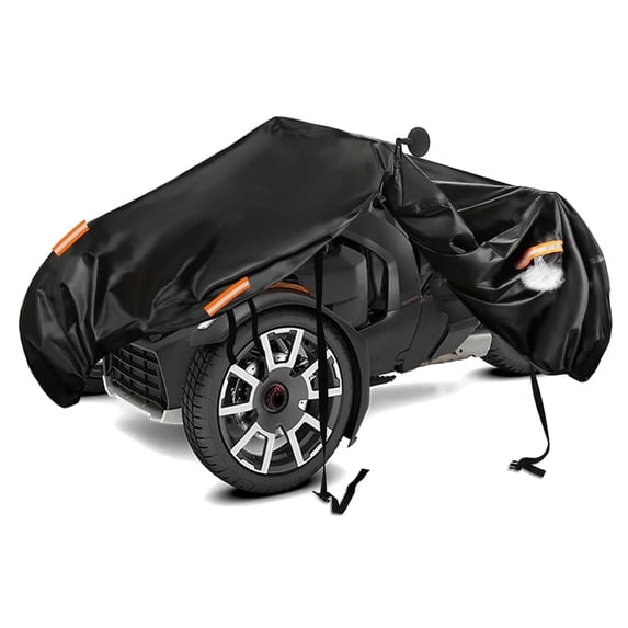 All-Weather Can Am Ryker Cover, 600D Heavy Duty Waterproof Cover, 102"x66"x45", Compatible with Can-Am Ryker 600/900/Sport/Rally - Black