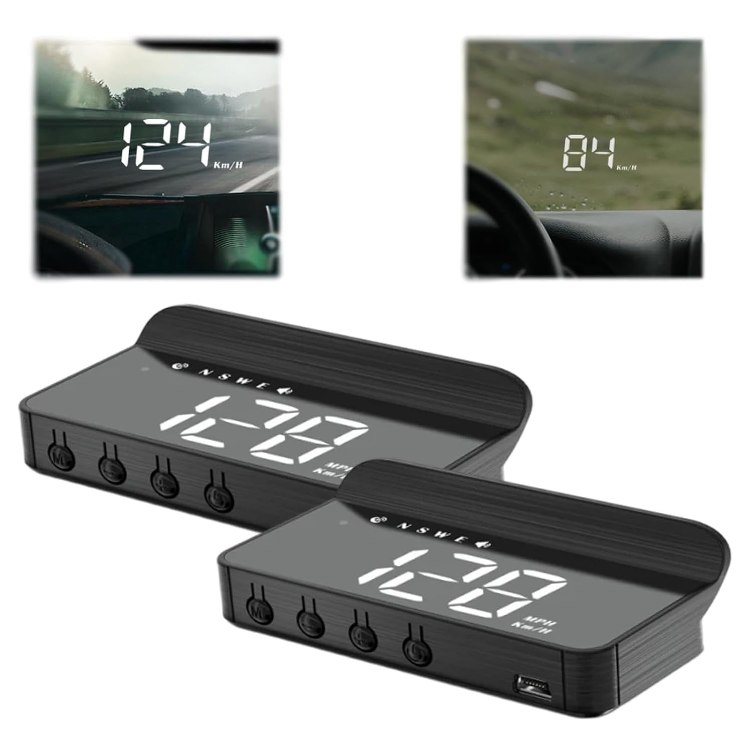 CheAAlet 2024 New Holographic Speedometer for Cars, Heads Up Display