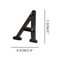 thumbnail image 1 of CheAAlet Alloy Wrought Iron House Numbers & Letters - Decorative DIY for Address, Names, & Personalized Signs - 26 Alphabet Set with Screws, 1 of 2