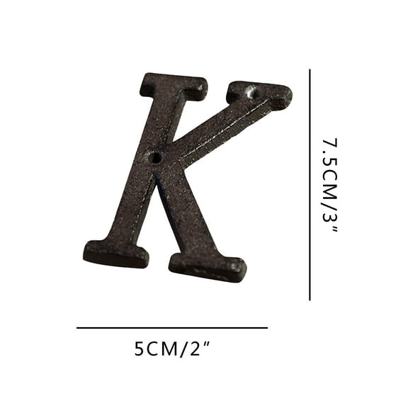 CheAAlet Alloy Wrought Iron House Numbers & Letters - Decorative DIY for Address, Names, & Personalized Signs - 26 Alphabet Set with Screws