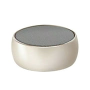 CheAAlet BS02 Chess Bluetooth Smart Speaker, Outdoor Portable Mini Boombox With Bass, Card Slot, and Sound Amplification Gold