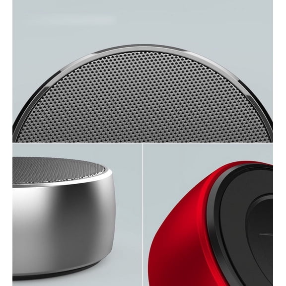 CheAAlet BS02 Chess Bluetooth Smart Speaker, Outdoor Portable Mini Boombox With Bass, Card Slot, and Sound Amplification Silver