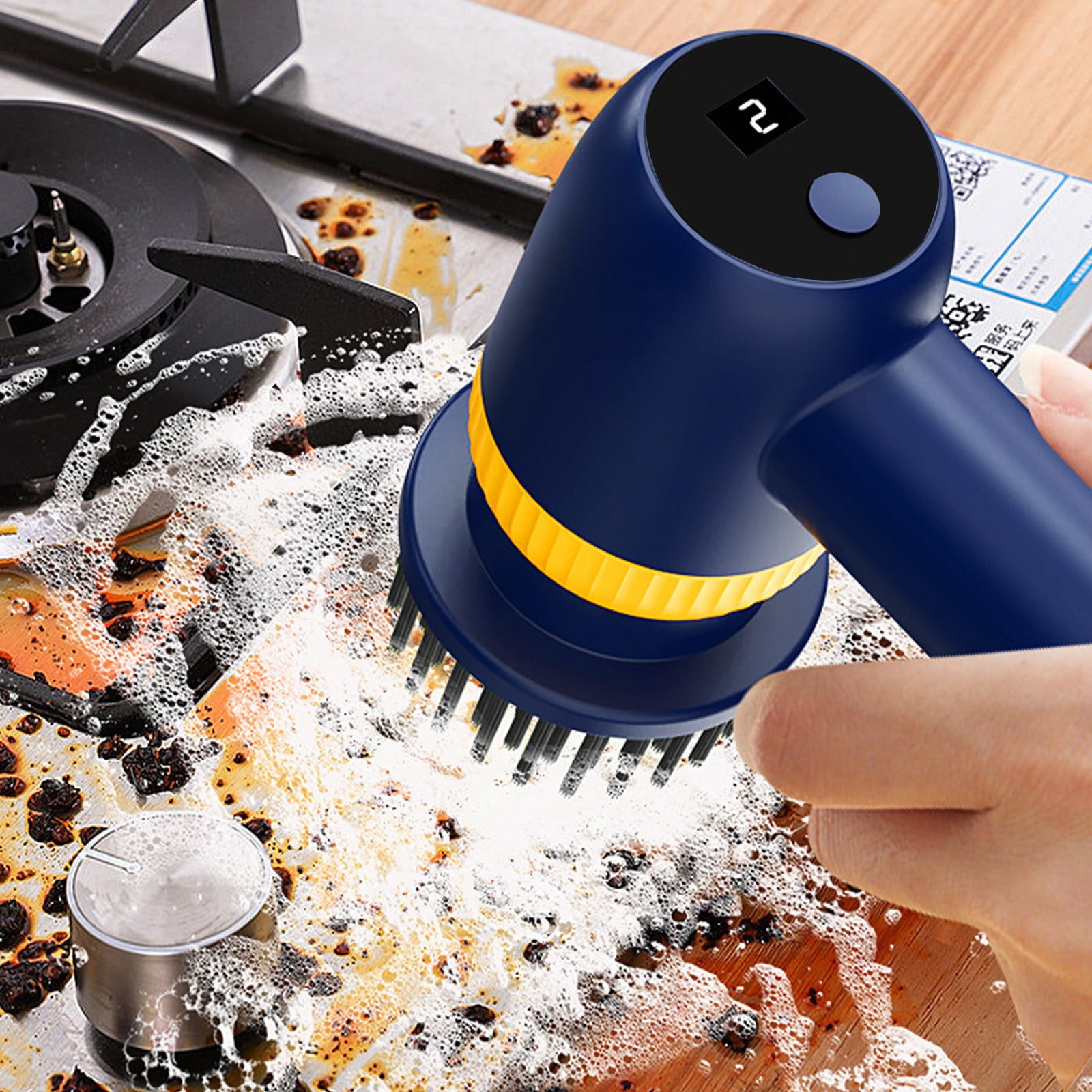 CheAAlet Electric Scrubbers, Electric Cleaning Brush with 3 Brush Heads ...