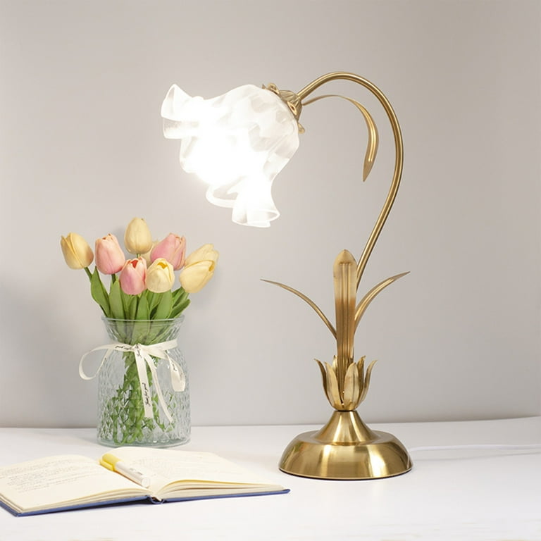 Metal flower lamp on sale