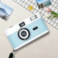 thumbnail image 1 of CheAAlet Half Frame Film Camera 35MM Retro Film Camera Reusable HD Gift Camera Focus-Free Built-in Flash Easy To Use Film AAA Battery Are Not included Blue, 1 of 7