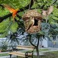 thumbnail image 1 of CheAAlet Handwoven Natural Grass Bird House for Garden, Cozy Warm Bird Shelter for Outdoor Decor, Pet Bird Hideaway with Hanging Rope Accessory, 1 of 4