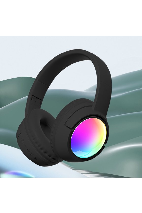 Head Mounted Wired/Wireless Bluetooth 5.4 Earphones, Foldable, Soft Headband, Low Latency, High Battery for Sports & Gaming