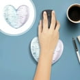 thumbnail image 1 of CheAAlet Heart Shaped Silicone Mouse Pad with Ergonomic Wrist Rest - Blue, Refreshing Summer Design for Office & Gaming, 11x9x2cm, Non-Slip Base, 1 of 6