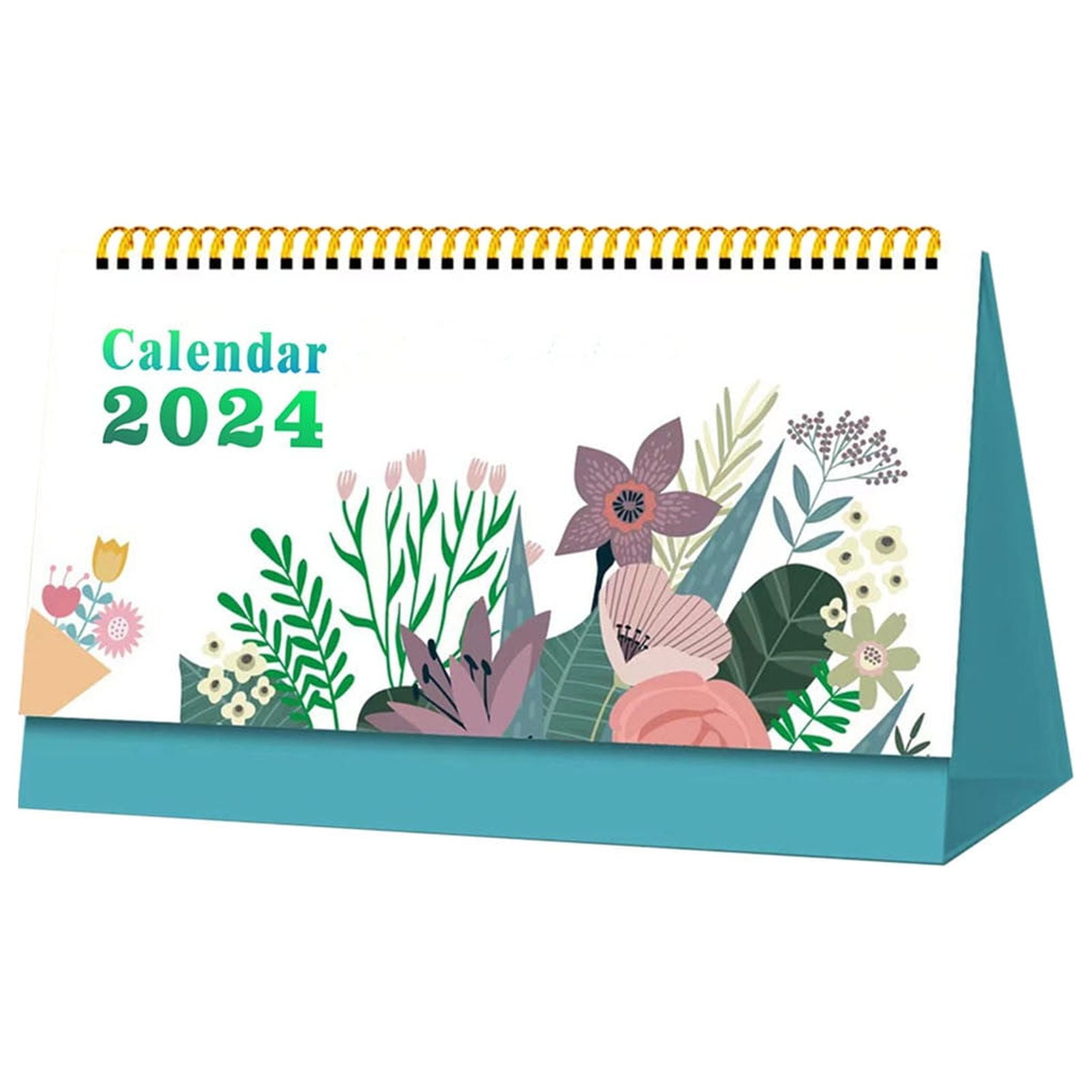 CheAAlet January 2024 June 2025 Annual Desktop Calendar, Vertical Flip Through Desktop