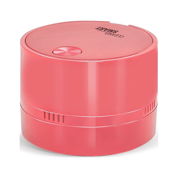 CheAAlet Portable Desktop Vacuum Cleaner - Compact Electric Dust Remover for School and Office Cleaning Pink