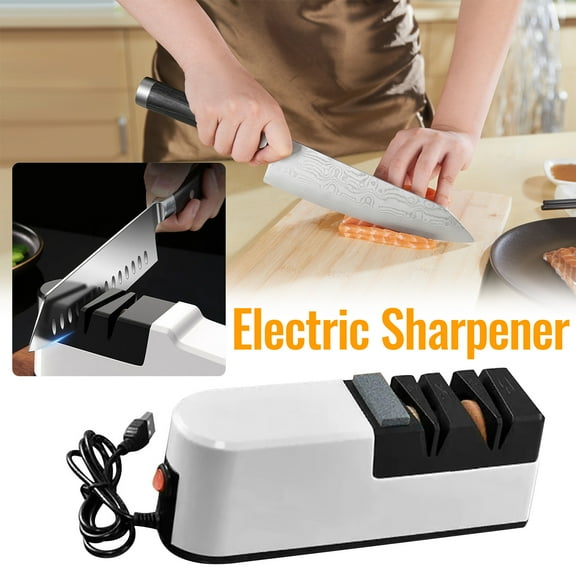 CheAAlet Premium Electric Knife Sharpener - Fully Automatic with 15-Degree Edge for Precision Sharpening black