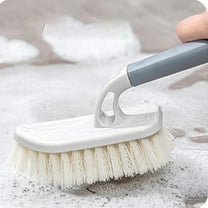 CheAAlet Soft Bristled Shoe Brush - Gentle Cleaning for All Shoes, Handled Laundry Brush - Multifunctional Household Tool, Green Plastic Shoe Washing Brush - Protects Leather.