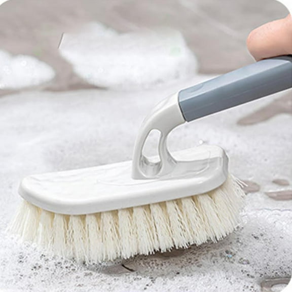 CheAAlet Soft Bristled Shoe Brush - Gentle Cleaning for All Shoes, Handled Laundry Brush - Multifunctional Household Tool, Green Plastic Shoe Washing Brush - Protects Leather.