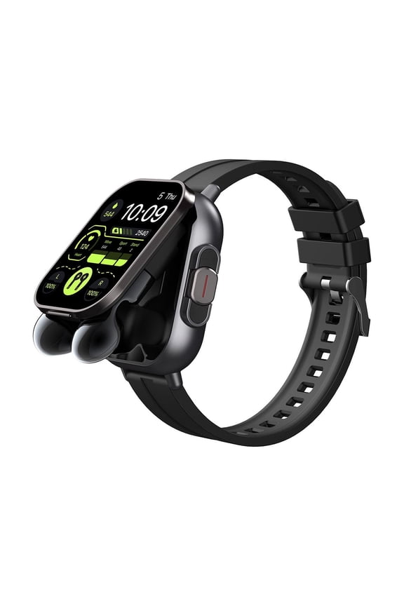 Sports Smart Watch 53mm Black Plastic Case with Plastic Band