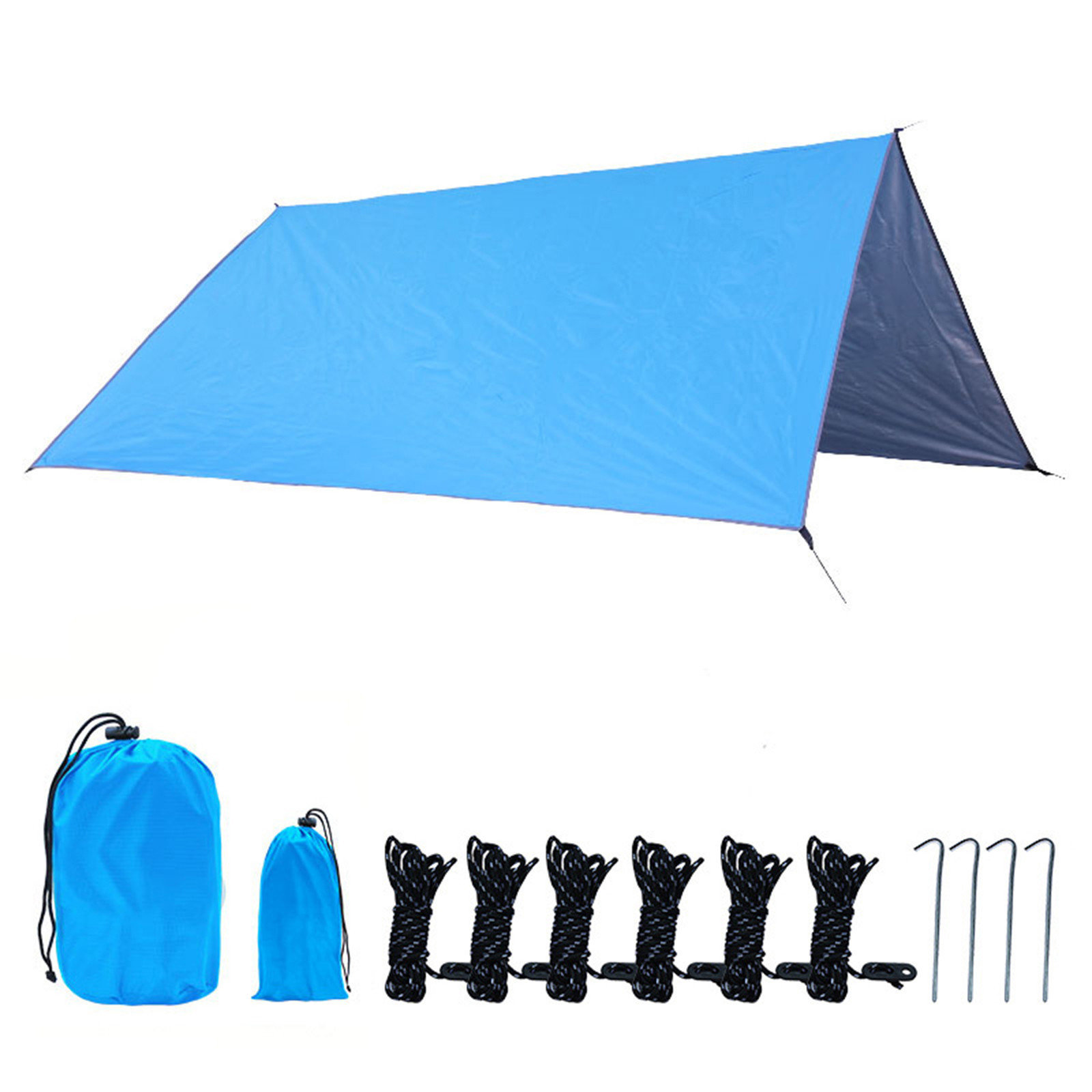 CheAAlet Waterproof Outdoor Sunshade Awning for Beach and Camping, Durable 3x3m Beach Shade Tent with Taped Seams, Lightweight Water-Resistant Outdoor Event Awning.