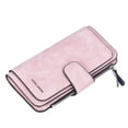 thumbnail image 1 of CheAAlet Women's Frosted Leather Long Wallet with Zipper, RFID Blocking Women's Wallet, Multi Card Slots, Large Capacity Fashionable Women's Purse for Daily Use, 1 of 4