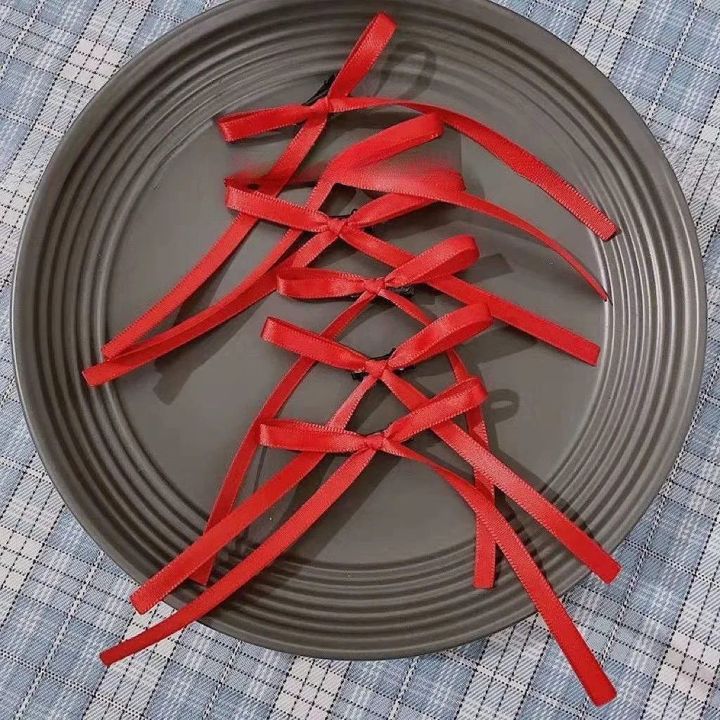 CheShi 10Pcs Sweet Bowknot Hair Clip Ballet Ribbon Bow Hairpins Bang