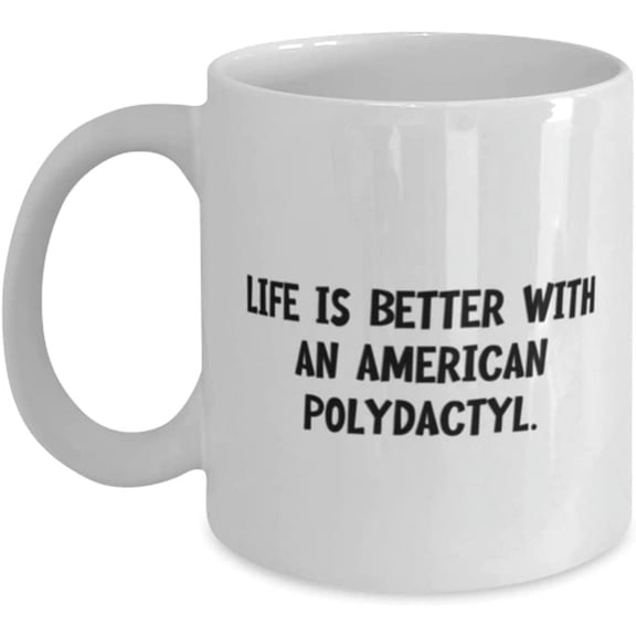 Cheap American Polydactyl Cat 11oz 15oz Mug, Life is Better With an American Polydactyl, Fancy for Cat Lovers, Holiday