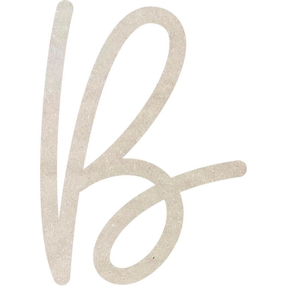 Cheap Blank MDF Letters, 22'' Tall Baleno Font B, Wall Hanging