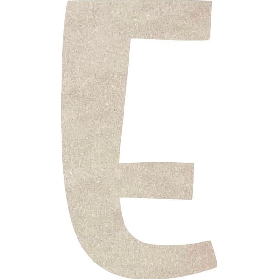 Cheap Blank MDF Letters, 22'' Tall Icebold E, Wall Hanging