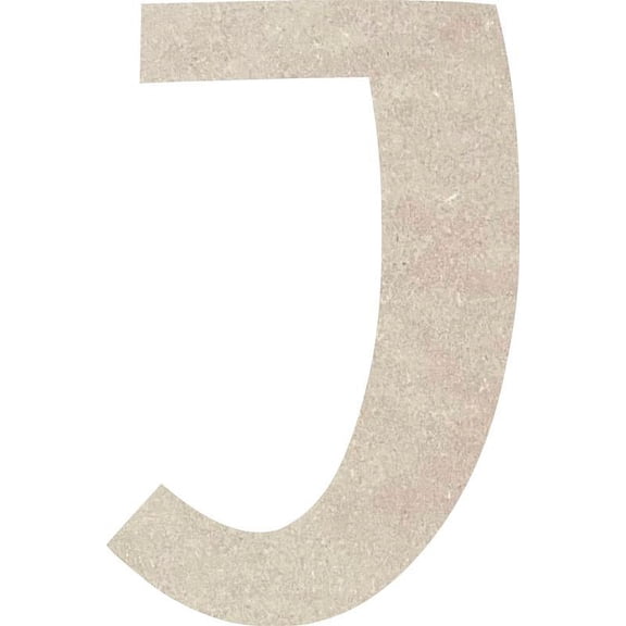 Cheap Blank MDF Letters, 22'' Tall Icebold J, Wall Hanging