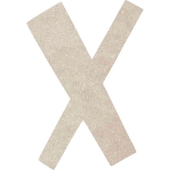 Cheap Blank MDF Letters, 22'' Tall Icebold X, Wall Hanging