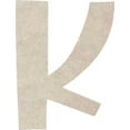 thumbnail image 1 of Cheap Blank MDF Letters, 3'' Tall Icebold K, Wall Hanging, 1 of 5