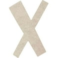 thumbnail image 1 of Cheap Blank MDF Letters, 3'' Tall Icebold X, Wall Hanging, 1 of 5