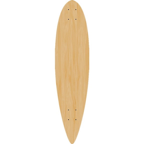 Cheap Blank Skateboards Pintail Natural Longboard Skateboard Deck - 9.5" x 39.4" (Deck Only)