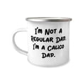 thumbnail image 1 of Cheap Calico Cat Gifts, I'm Not a Regular Dad. I'm a Calico Dad, Reusable 12oz Camper Mug For Cat Lovers From Friends, 1 of 2