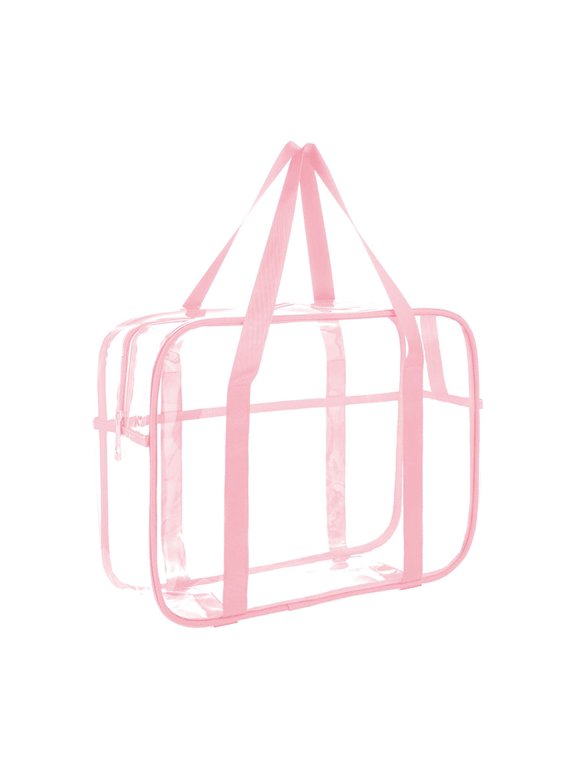 Cheap! Clear Travel Cosmetic Bag, Sandproof Wet/Dry Organizer for Beach & Pool, Transparent Toiletry Bags for Travel, Swim