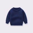 thumbnail image 1 of Toddler Baby Boys Girls Cute Solid Color Cute Winter Thick Casual Keep Warm Sweater, 1 of 7