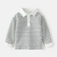 thumbnail image 1 of Cheap Today Long Sleeve Kids Shirts Girls Lapel Pullover Tops Fashion Striped Shirt Color Block Tops Fashion Blouses T Shirts, 1 of 9