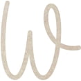 thumbnail image 1 of Cheap MDF Kids Letters, Blank 15'' Baleno Font W, Craft Wall Hanging Shape, 1 of 5