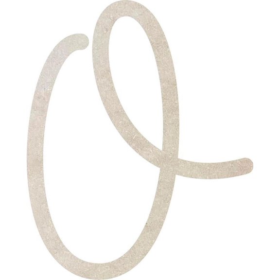 Cheap MDF Kids Letters, Blank 6'' Baleno Font O, Craft Wall Hanging Shape