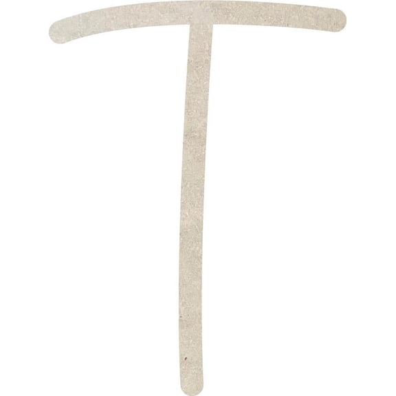 Cheap MDF Kids Letters, Blank 6'' Baleno Font T, Craft Wall Hanging Shape