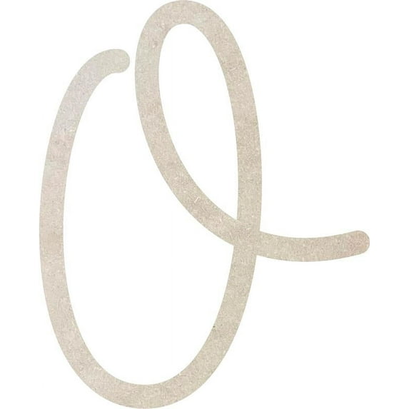 Cheap MDF Letters, Unfinished 16'' Tall Baleno Font O, Home Decor