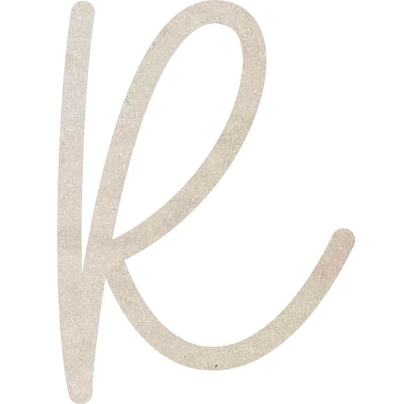 Cheap MDF Letters, Unfinished 16'' Tall Baleno Font R, Home Decor