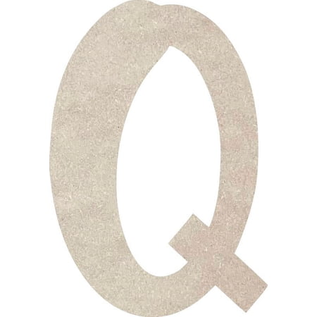 Cheap MDF Letters, Unfinished 16'' Tall Icebold Q, Home Decor