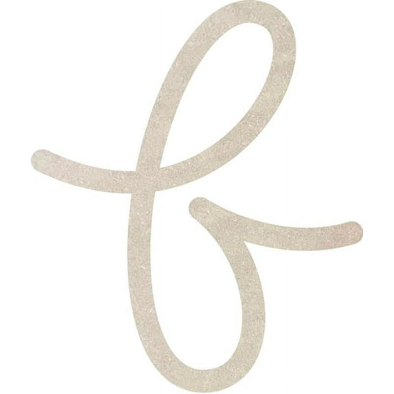 Cheap MDF Letters, Unfinished 8'' Tall Baleno Font F, Home Decor