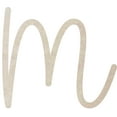 thumbnail image 1 of Cheap MDF Letters, Unfinished 8'' Tall Baleno Font M, Home Decor, 1 of 3