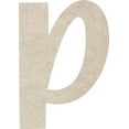 thumbnail image 1 of Cheap MDF Letters, Unfinished 8'' Tall Icebold P, Home Decor, 1 of 5