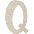 thumbnail image 1 of Cheap MDF Letters, Unfinished 8'' Tall Icebold Q, Home Decor, 1 of 5