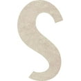thumbnail image 1 of Cheap MDF Letters, Unfinished 8'' Tall Icebold S, Home Decor, 1 of 5