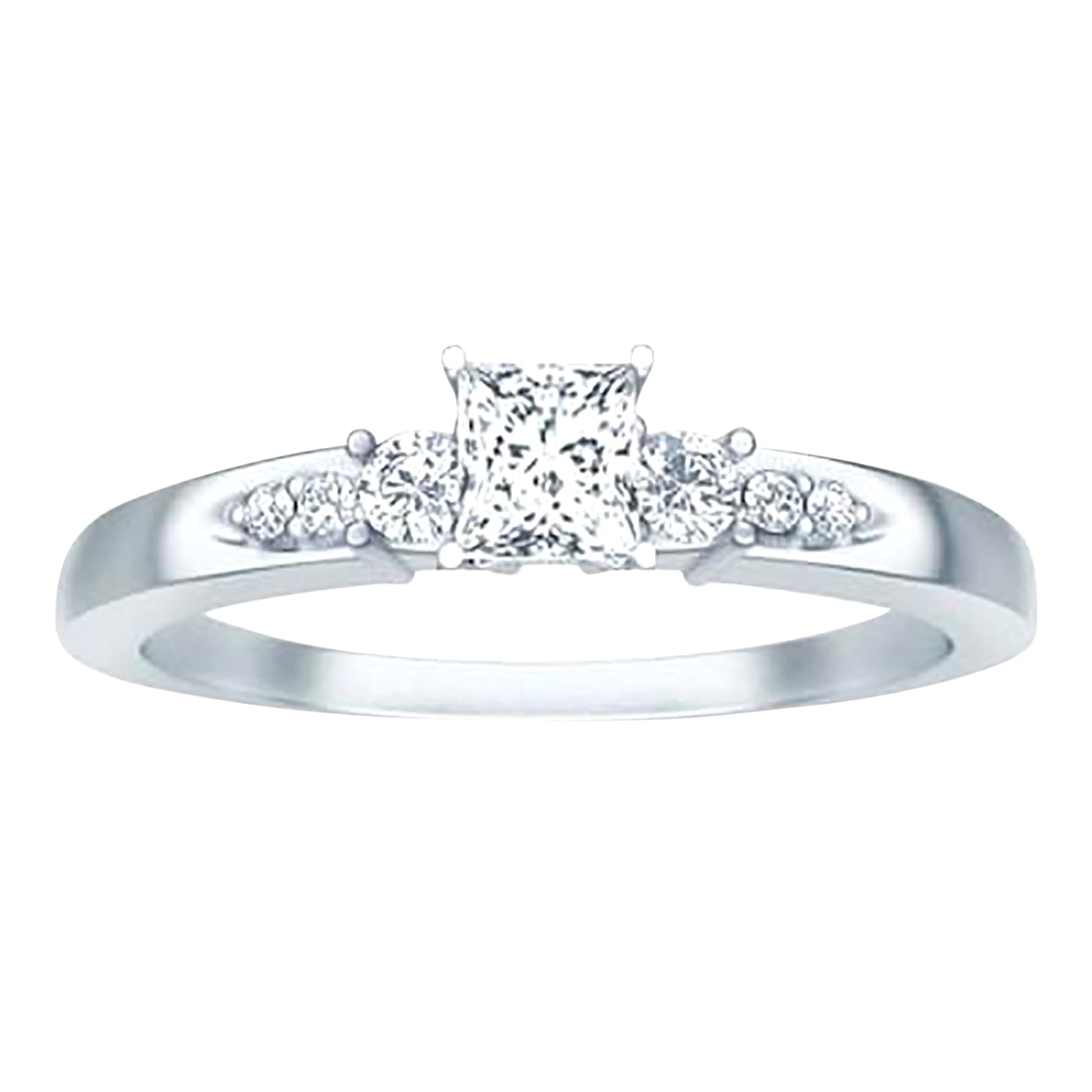 Cheap Man made diamond moissanite Engagement Ring 1.25 Carat with Real ...