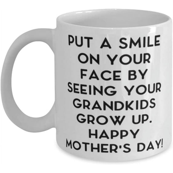Cheap Mother-in-law, Put a smile on your face by seeing your grandkids grow up. Happy!, Mother-in-law 11oz 15oz Mug From Daughter
