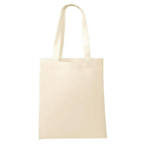 Cheap Non-Woven Wholesale Promotional Tote Bags in Bulk - NTB10 - Set of 25, Natural